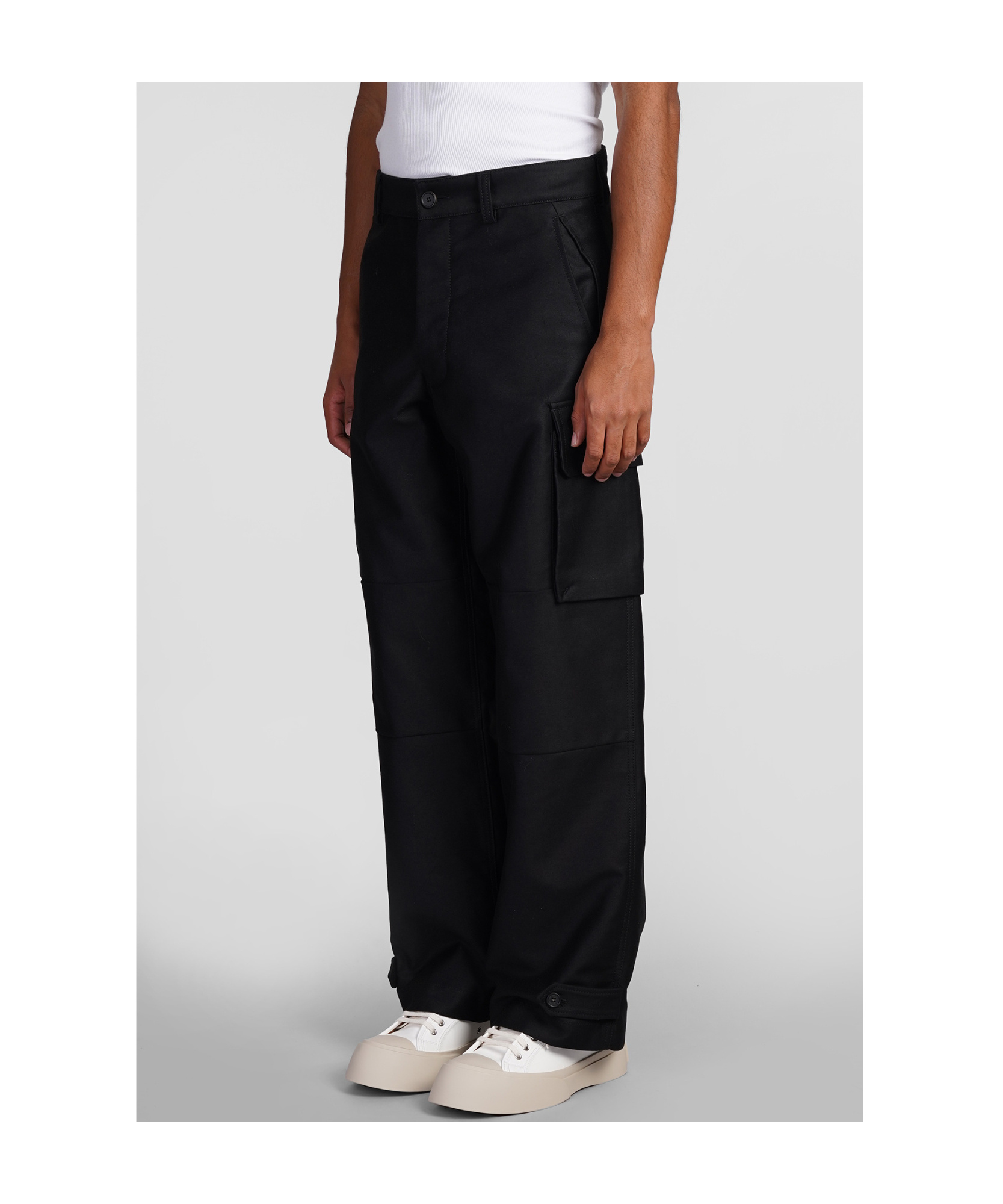 Marni Pants In Black Cotton In Black