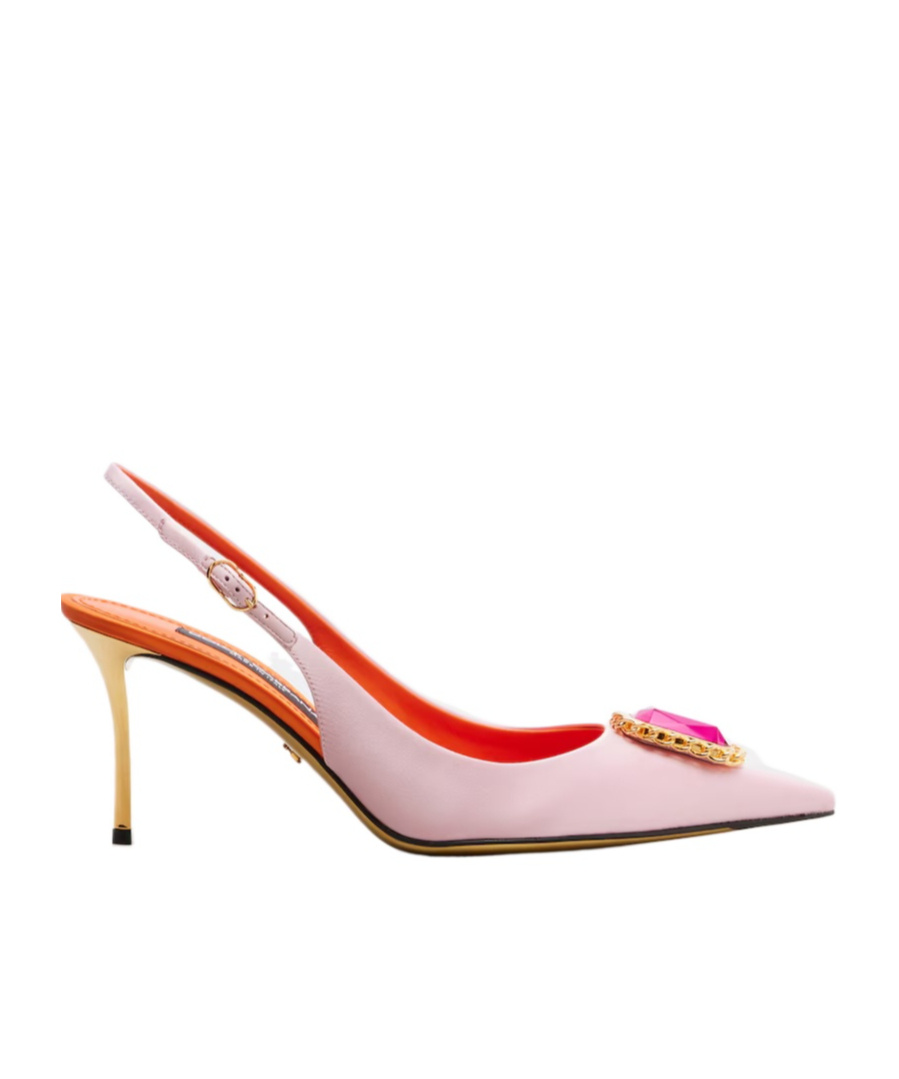 Dolce & Gabbana Pointed-toe High-heeled Sandals In Pink