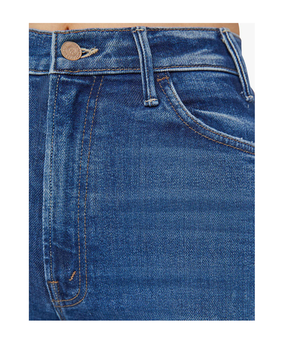 Mother Jeans Mit Schlag Hustler In Blue