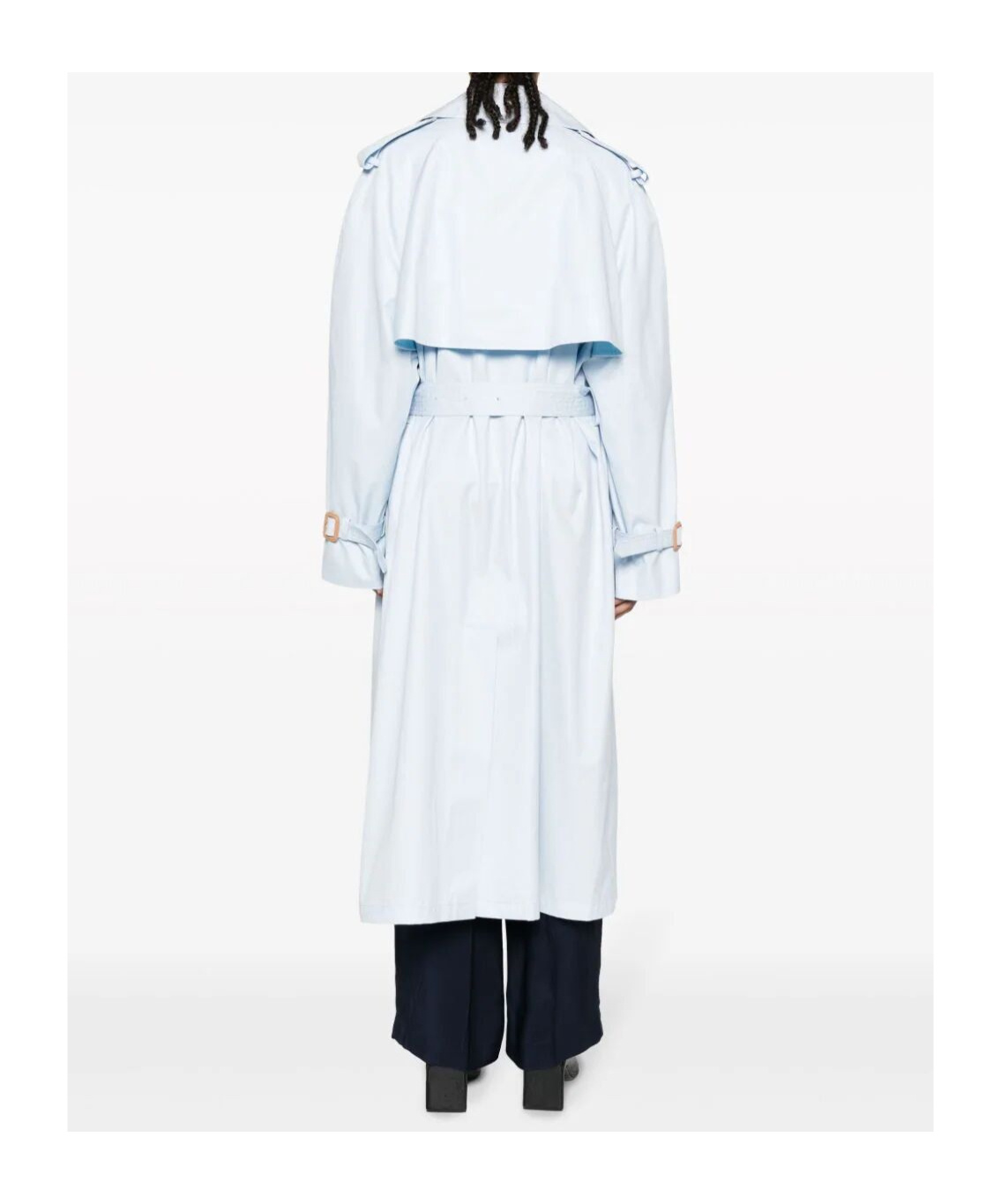 WARDROBE.NYC DOUBLE-BREASTED COTTON TRENCH COAT