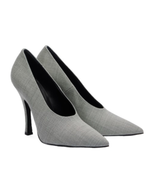 Magda Butrym Twill Pumps In Gray