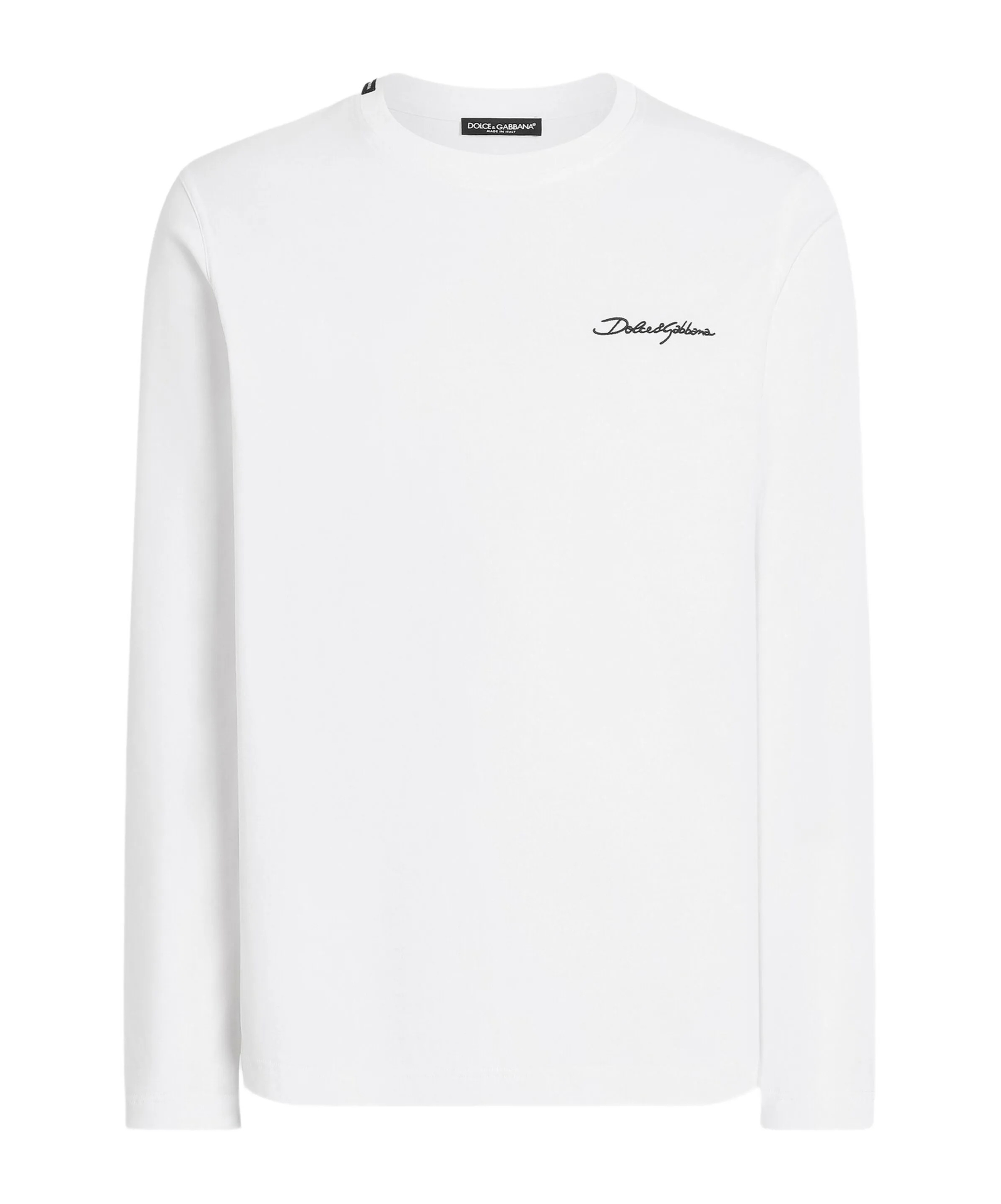 Dolce & Gabbana Cotton T-shirt With Embroidery In White