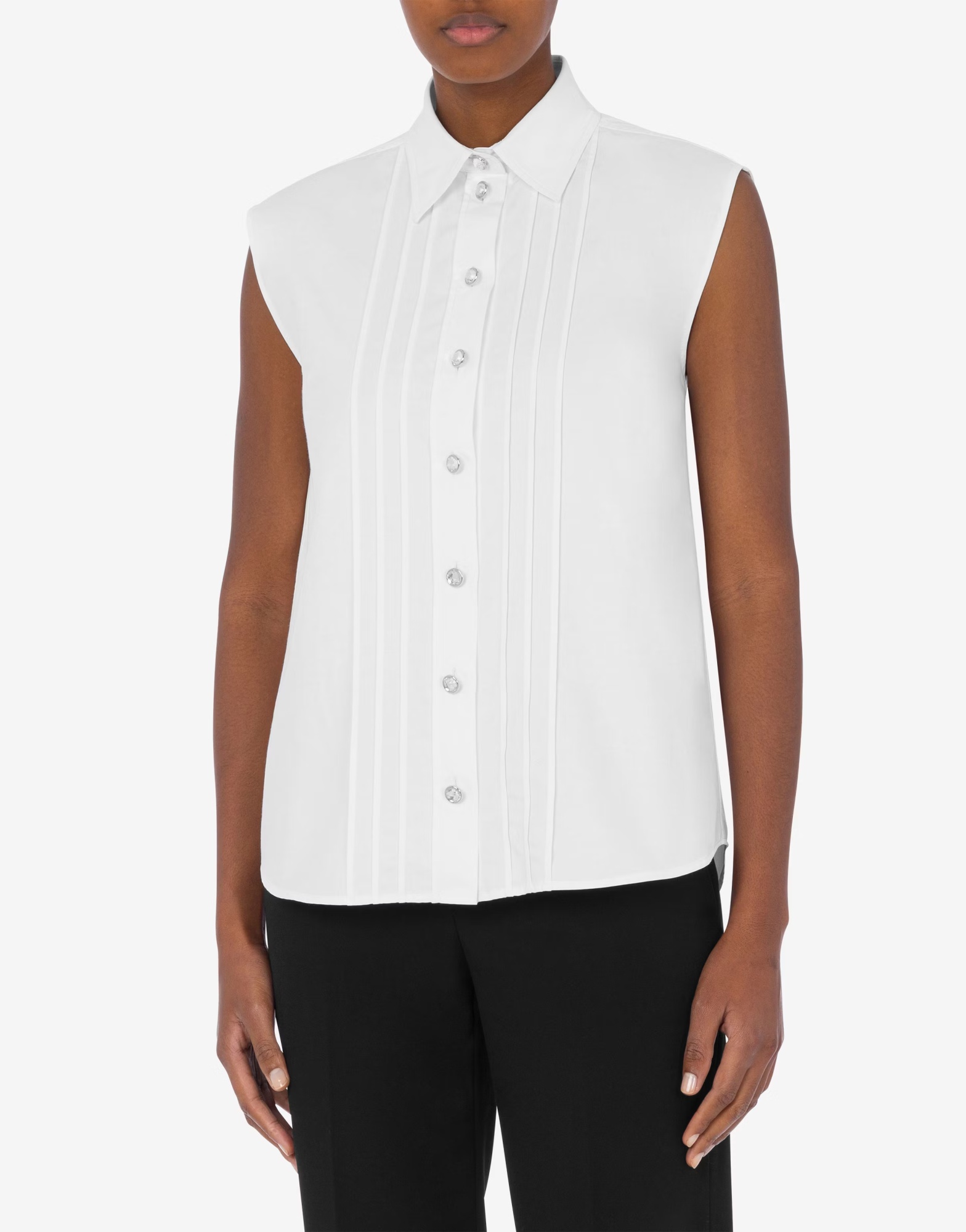 Moschino Couture Poplin Shirt In White