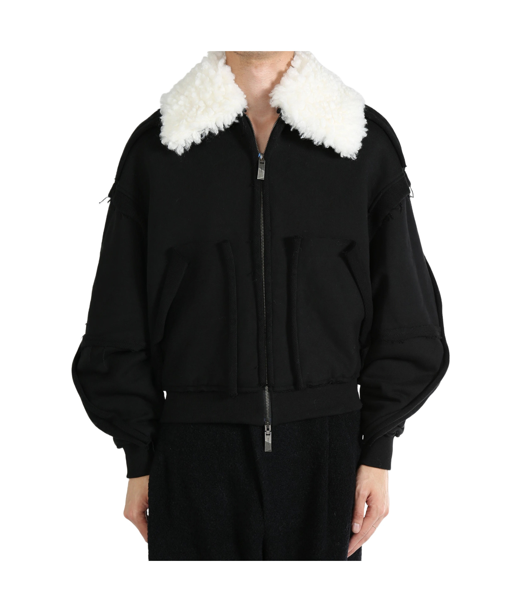 Ader Error Lapel Casual Jacket In Black