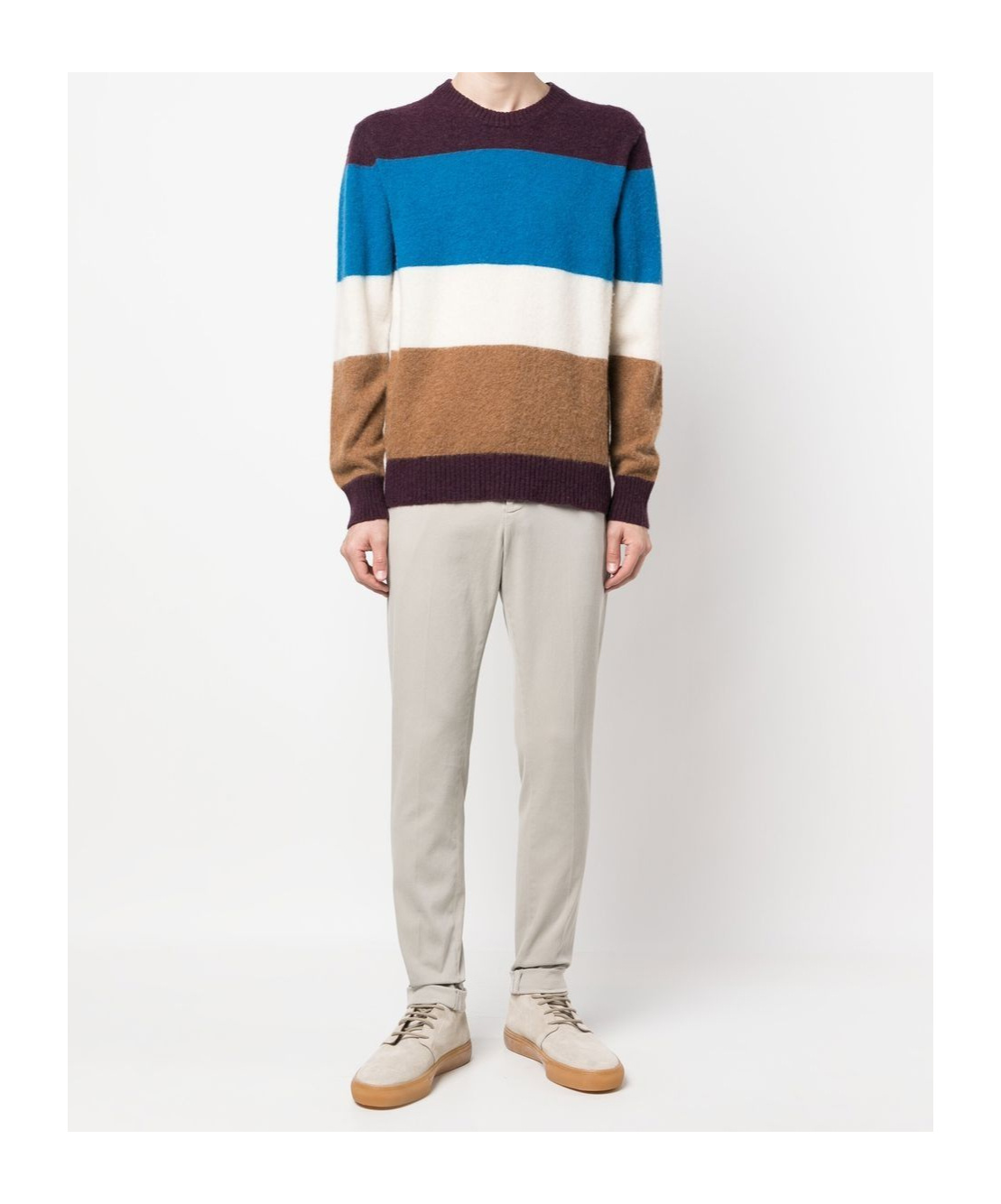 Dondup Belt-loop Casual Pants In White