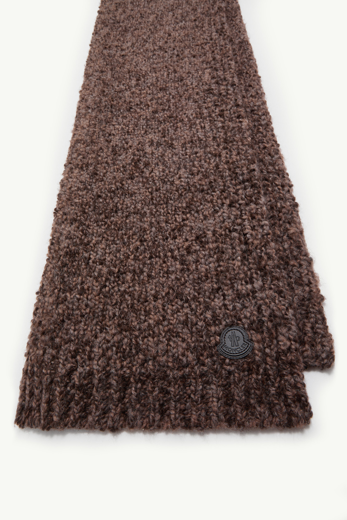 Moncler Wool Alpaca Blend Scarf In Gray
