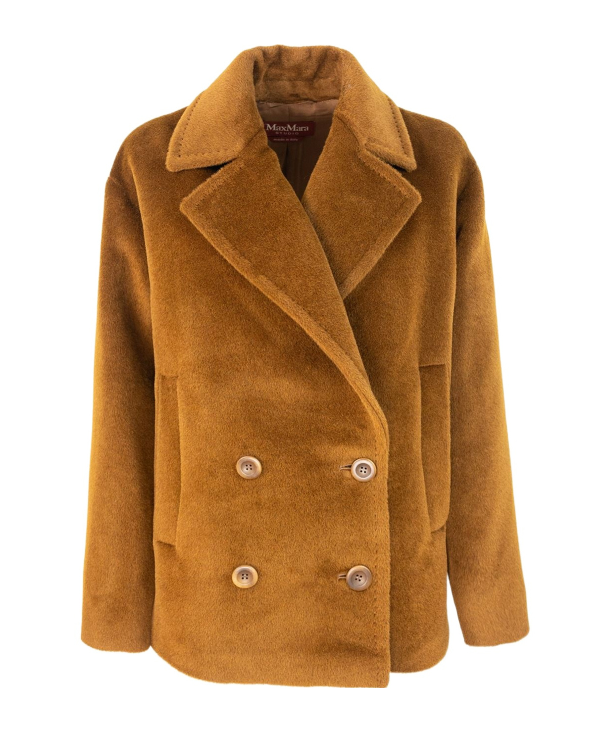 Max Mara Trolleybus Caban Rust In Brown