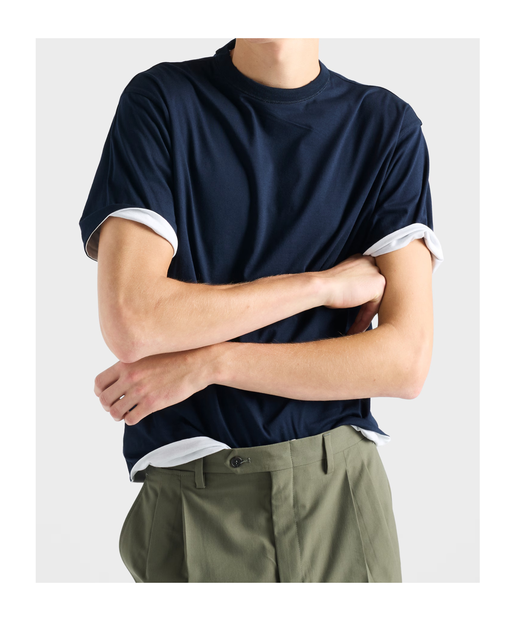 Prada Reversible Cotton T-shirt In White