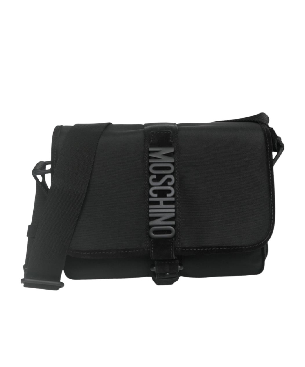 Moschino Cordura Crossbody Bag In Black