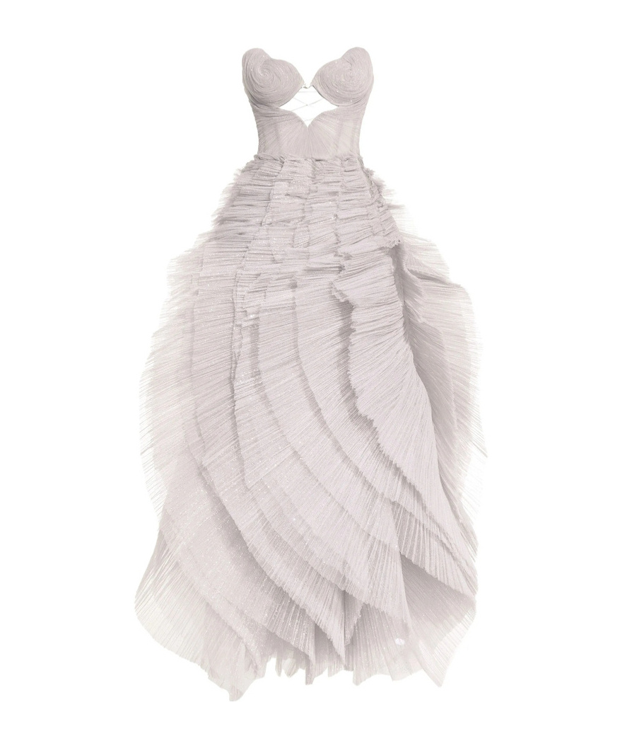 Maria Lucia Hohan Sureya Gown In Gray