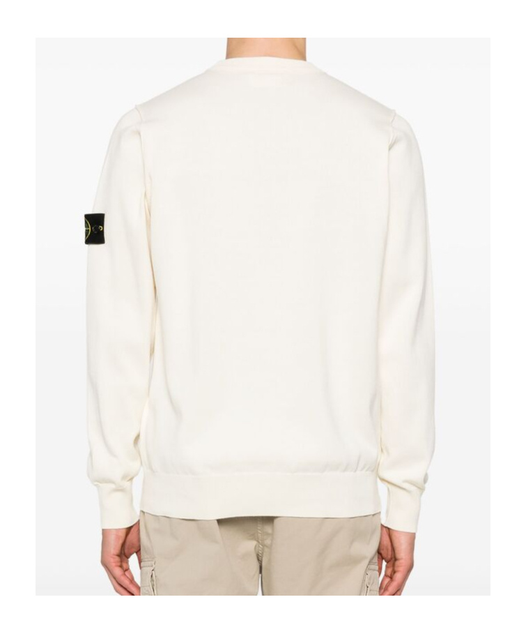 Stone Island Pullover Mit Kompass-patch In Nude