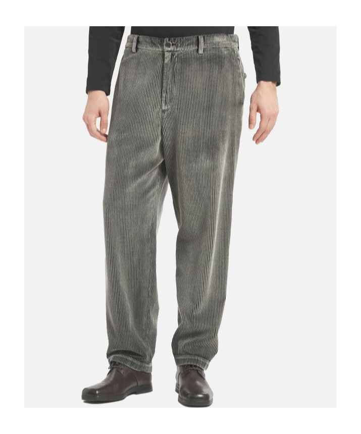 Barena Venezia Ribbed Corduroy Trousers In Gray