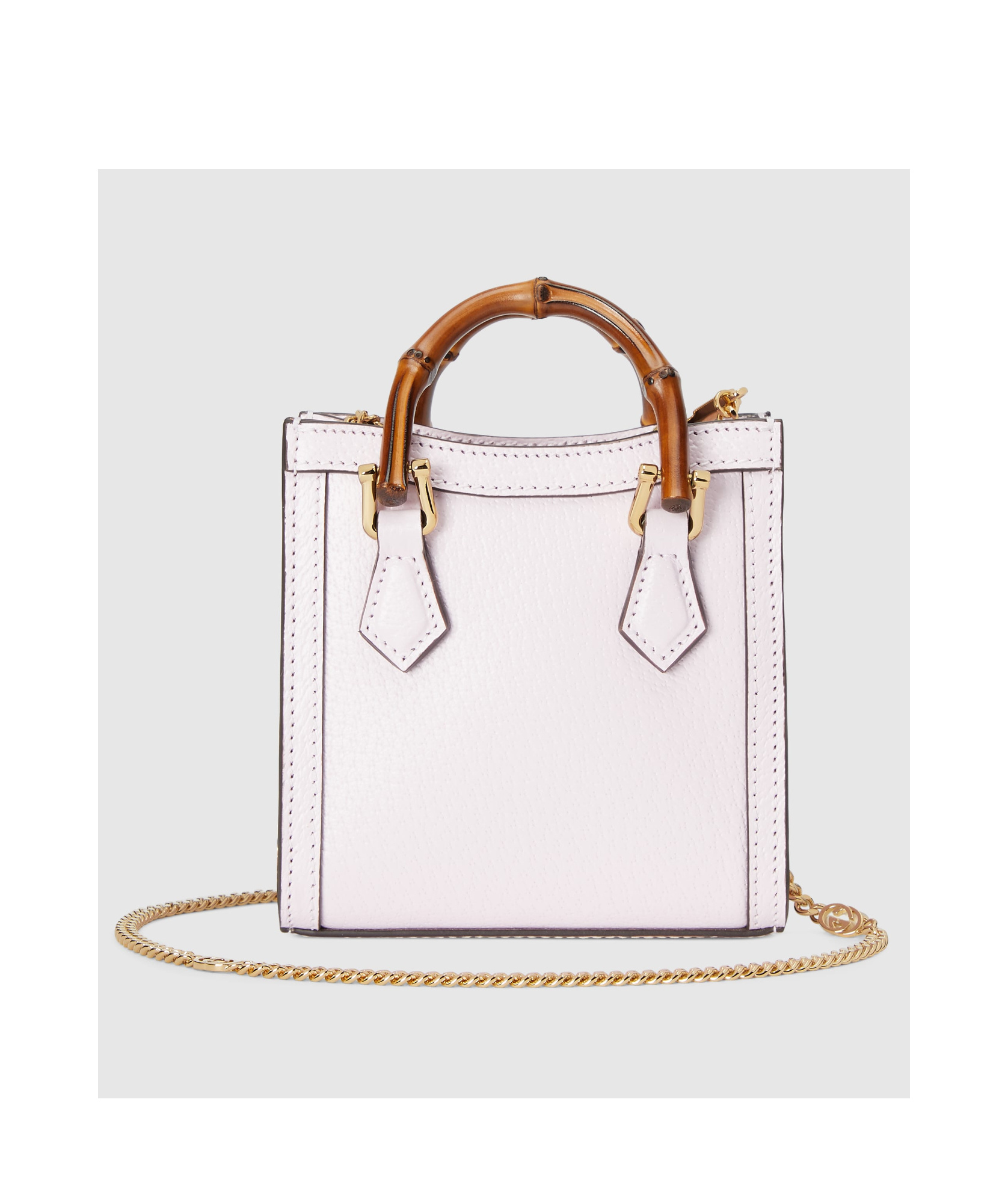 Gucci Diana Leather Mini Bag In White