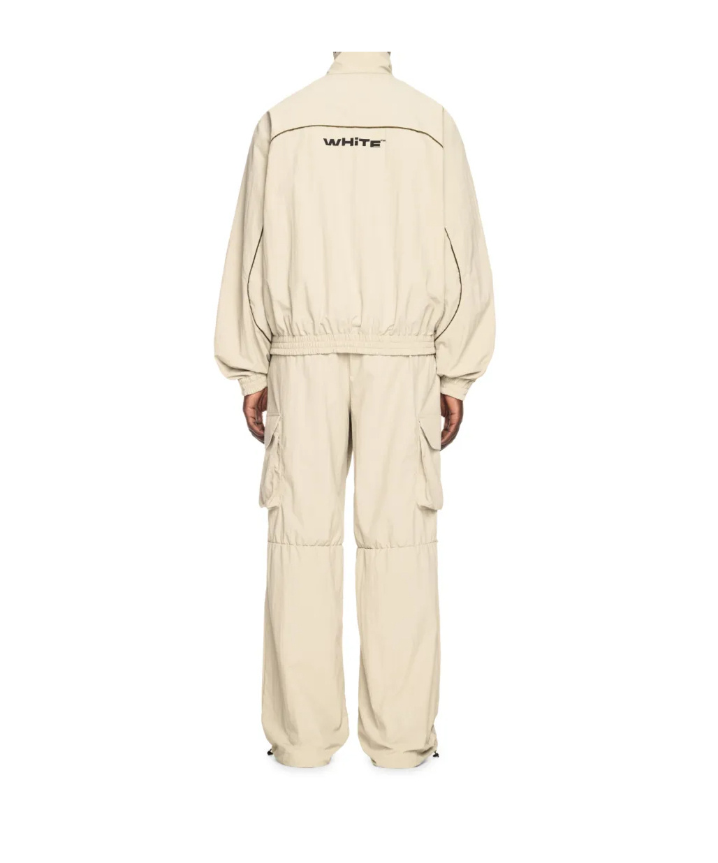 Off-white Cargo Pocket Track Pants In Nude