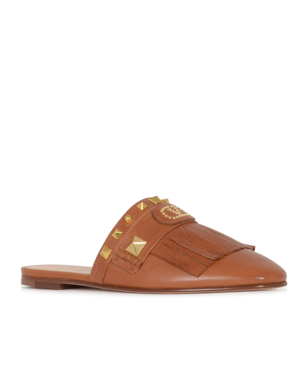 Valentino Flat Slippers In Brown