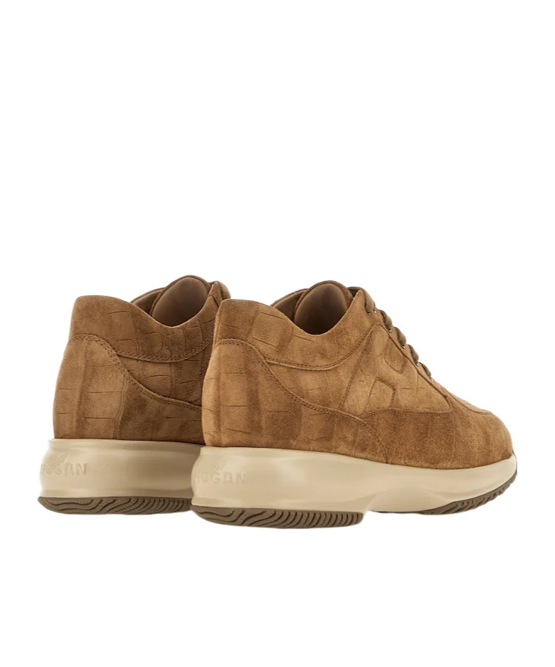 Hogan Interactive Sneakers In Brown