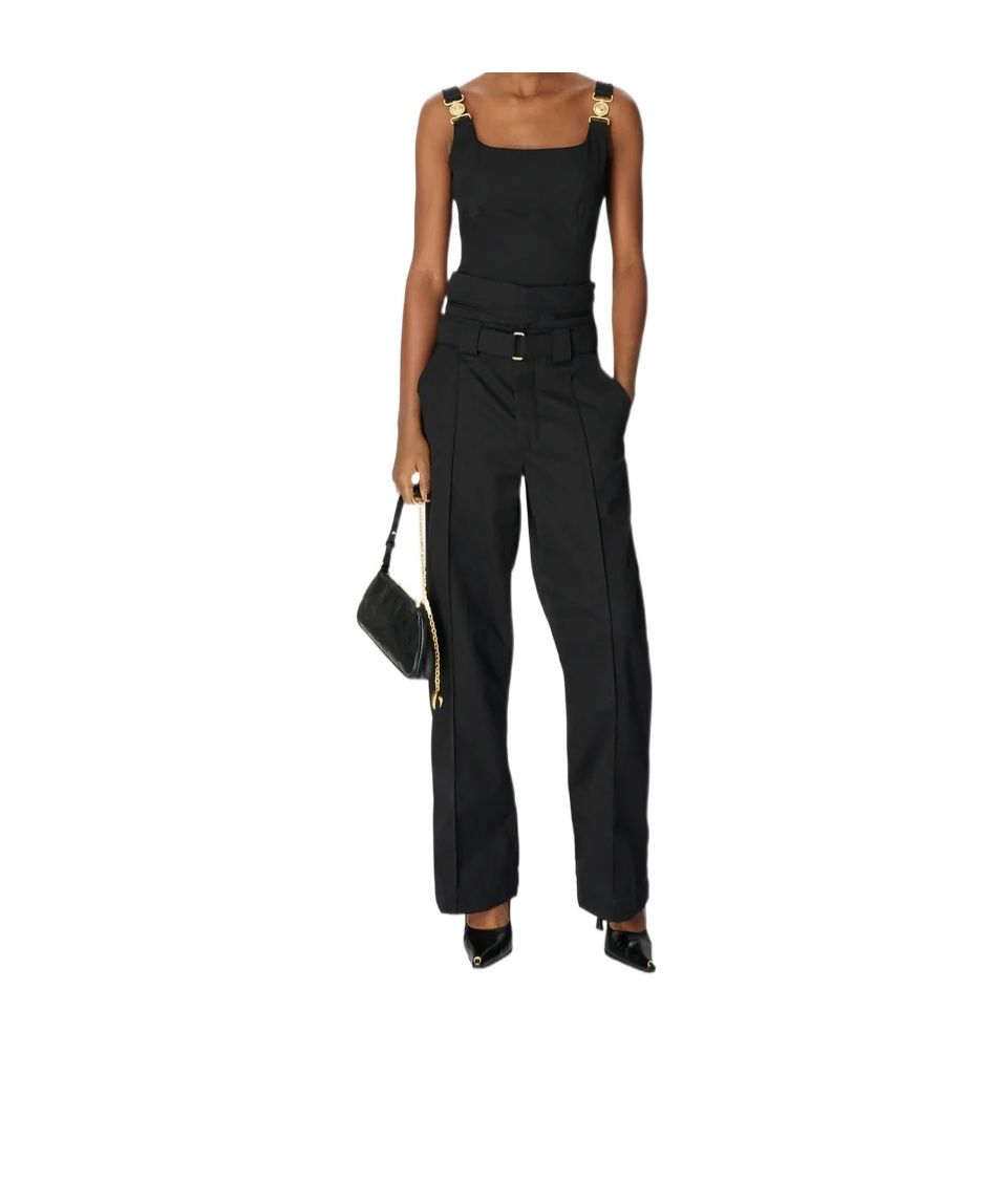 Marine Serre Chain-detail Sleeveless Top In Black