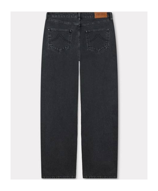Kenzo Botan Loose Fit Jeans In Japanese Denim In Black