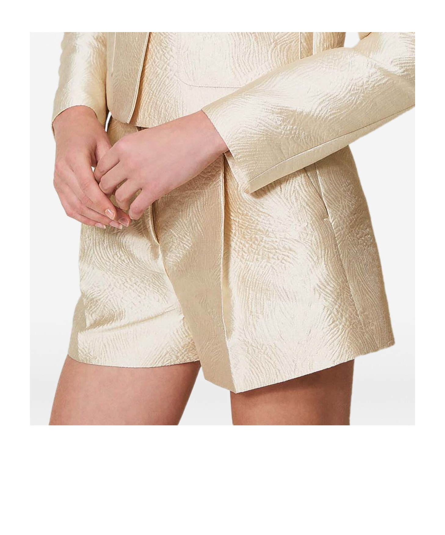 TWINSET BROCADE JACQUARD SHORTS