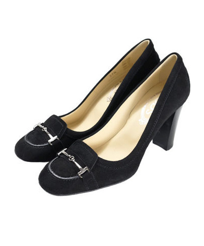 Tod's Round Head High Heels In Black