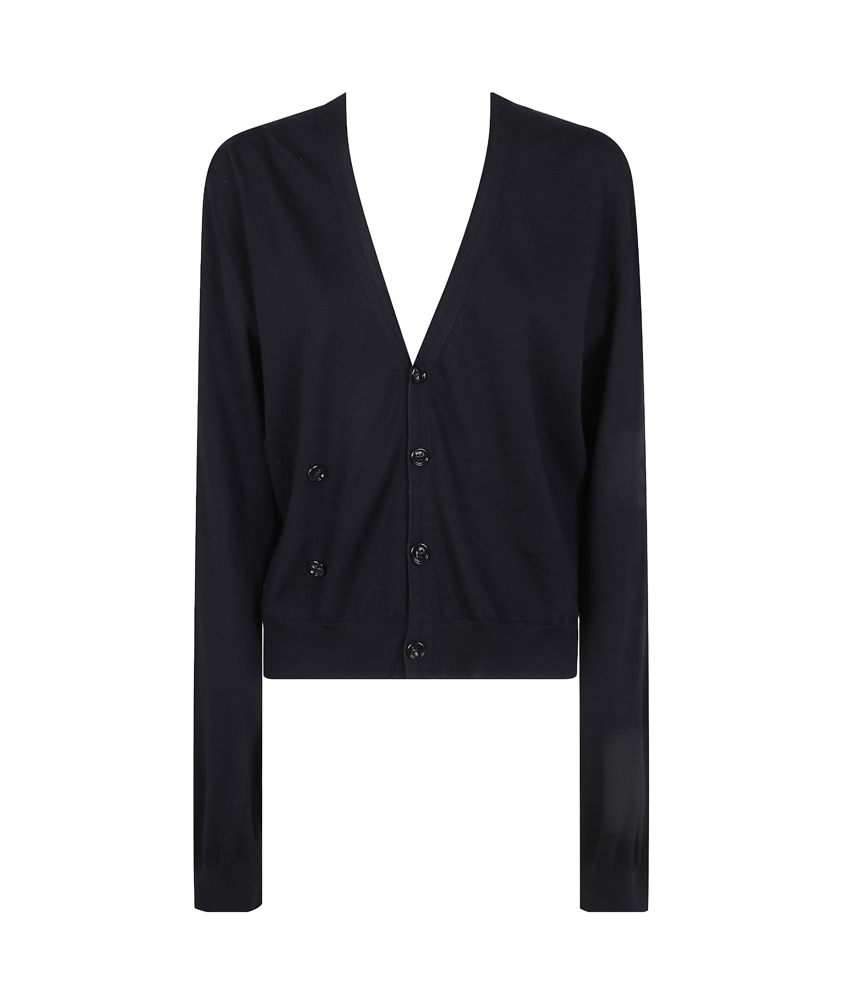 Ann Demeulemeester Zofia Asymmetric Clousure Cardigan In Black