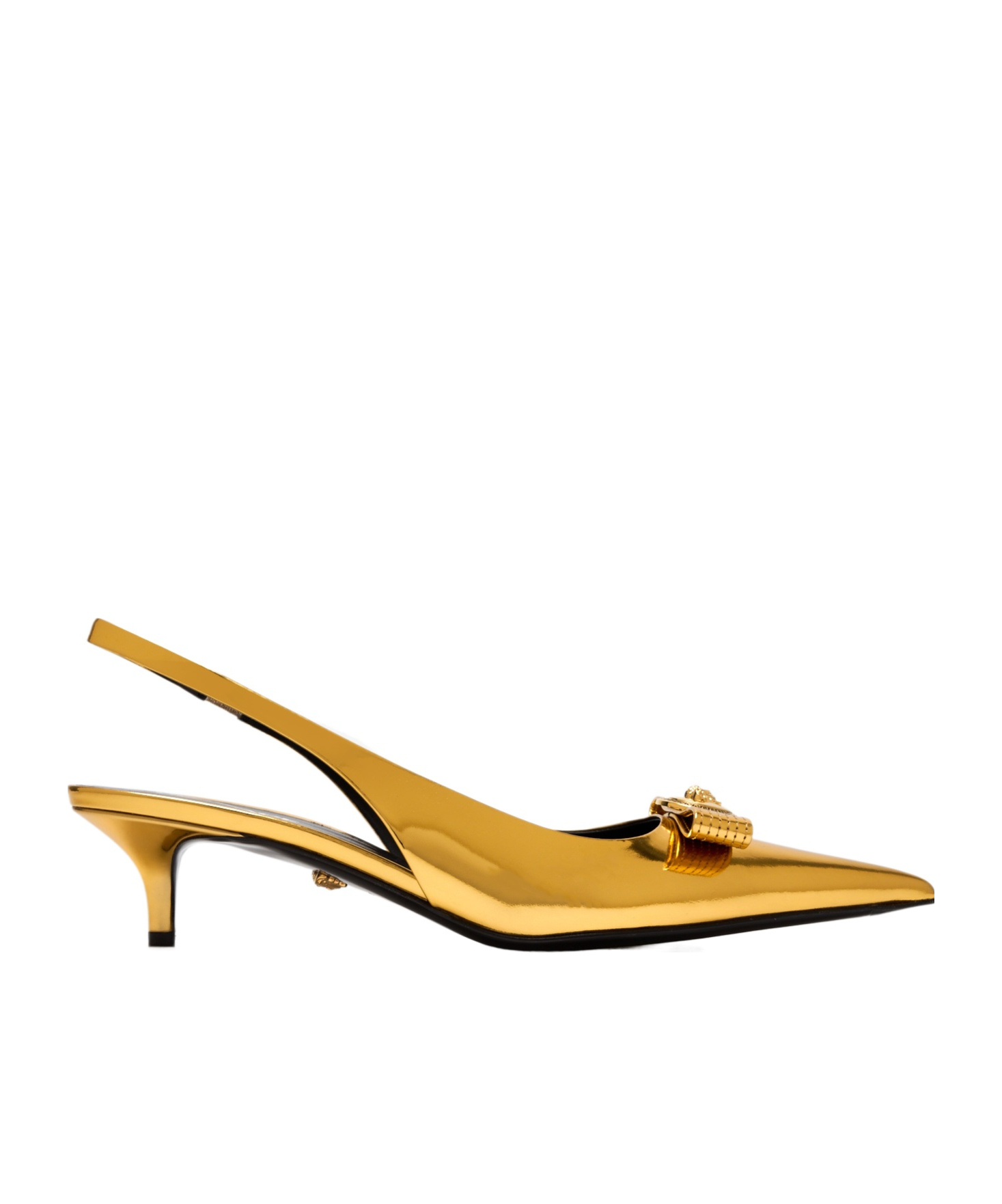 Versace Metallic Slingback Pumps