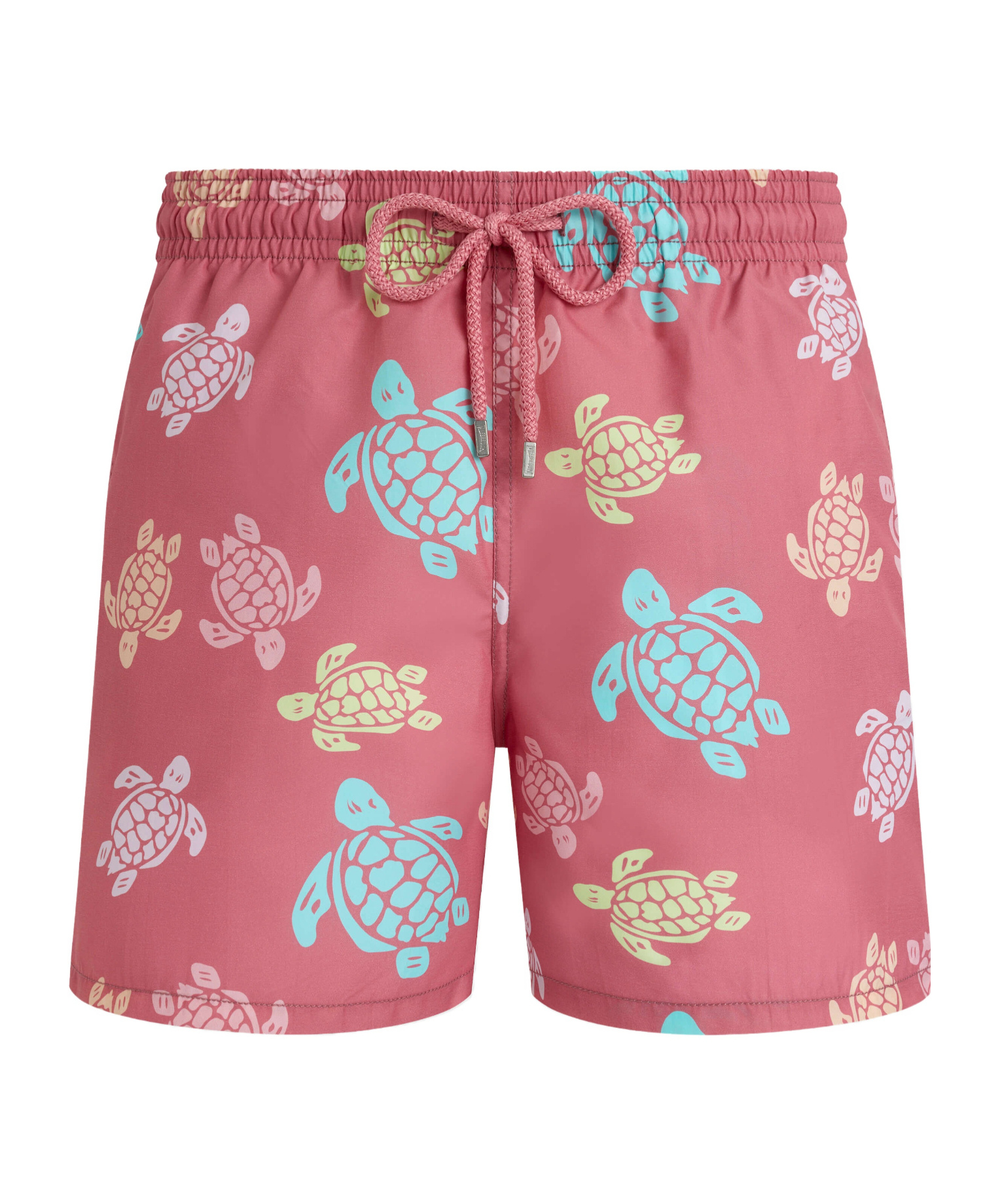 Vilebrequin Tortues Multicolores Printed 5.5 Swim Shorts In Pink