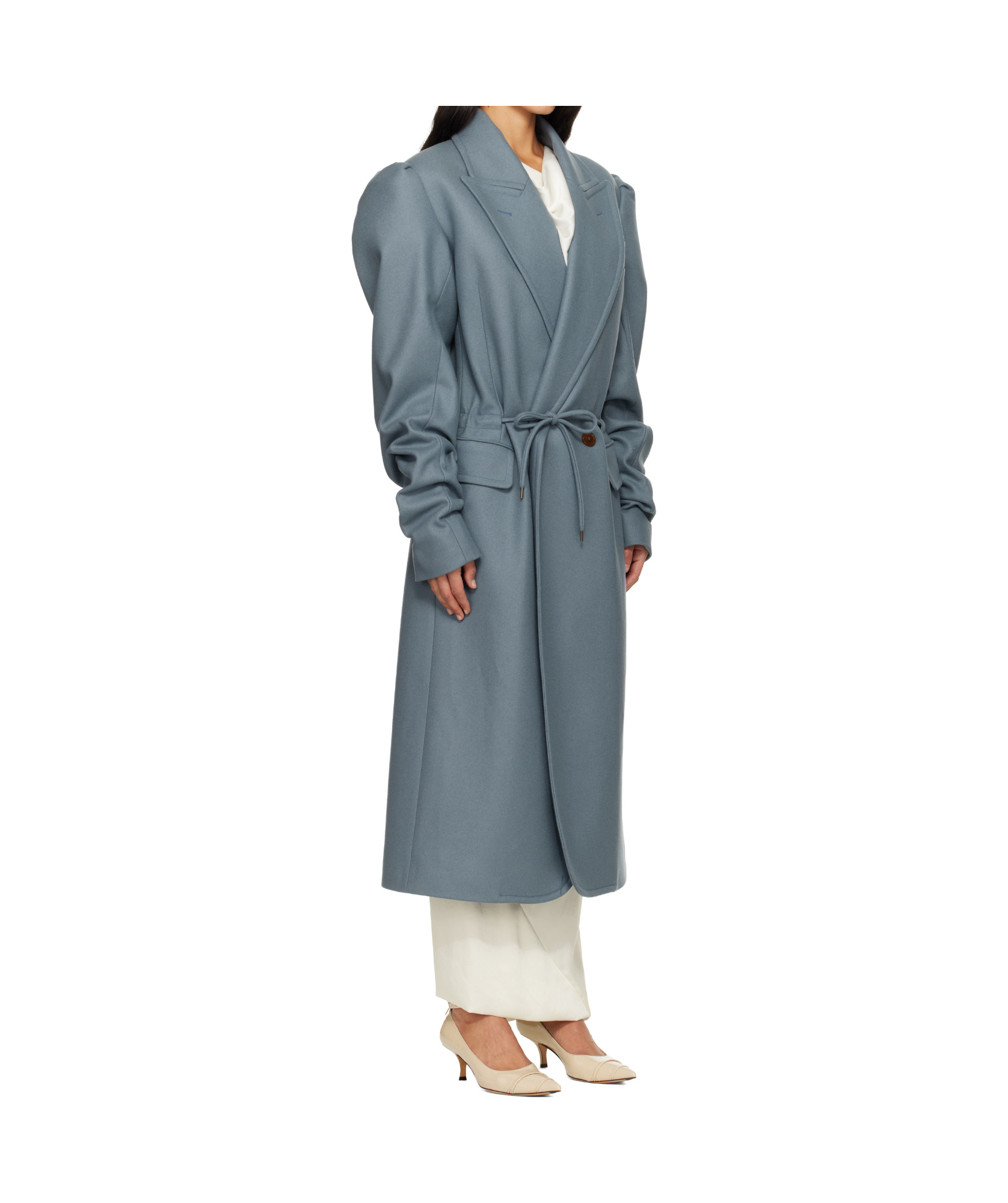 Vivienne Westwood Humphrey Long-sleeved Coat In Blue