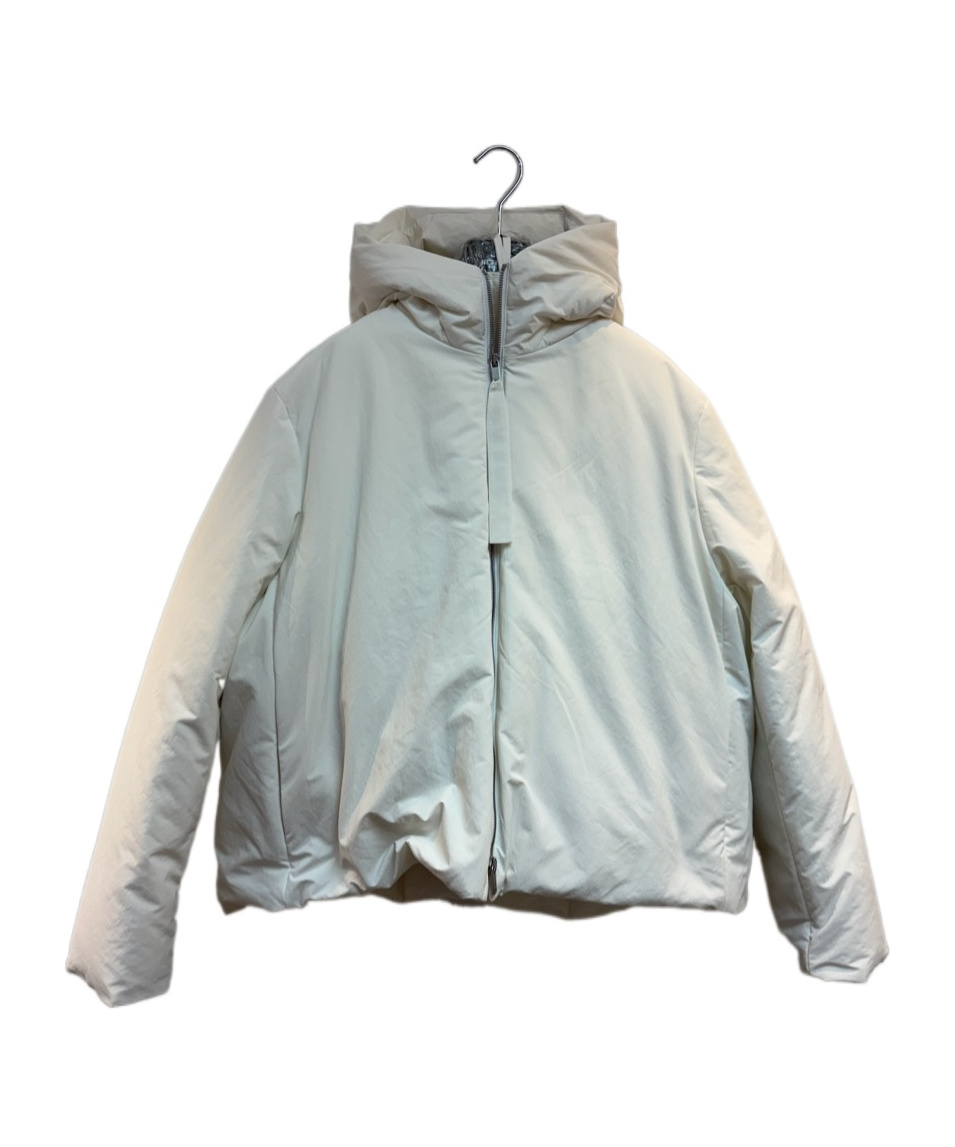 Jil Sander Long-sleeved Down Jacket In Gray