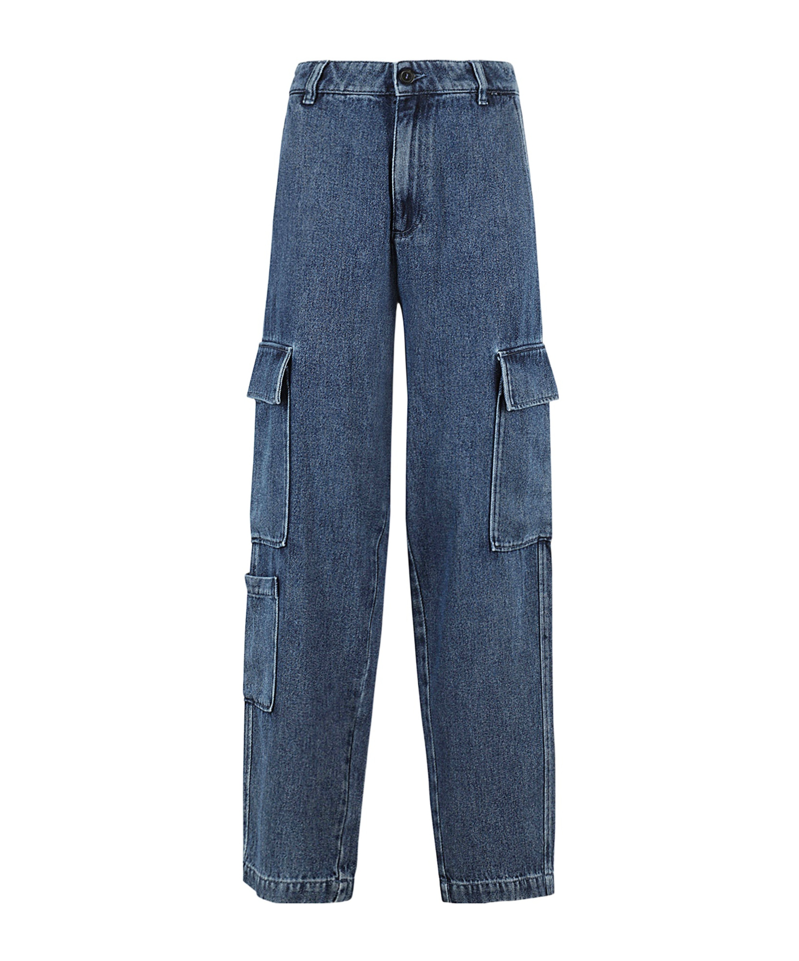 Erika Cavallini Cargo Jeans In Blue