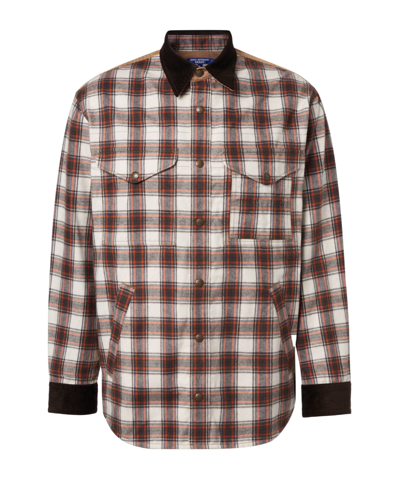 Junya Watanabe Plaid Shirt-style Casual Jacket In Multi