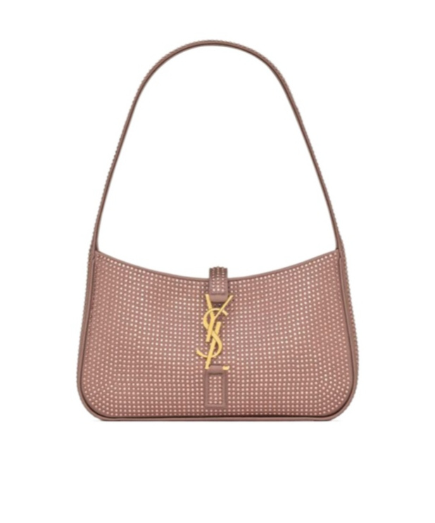 Saint Laurent Le 5 7 Logo Tote In Nude