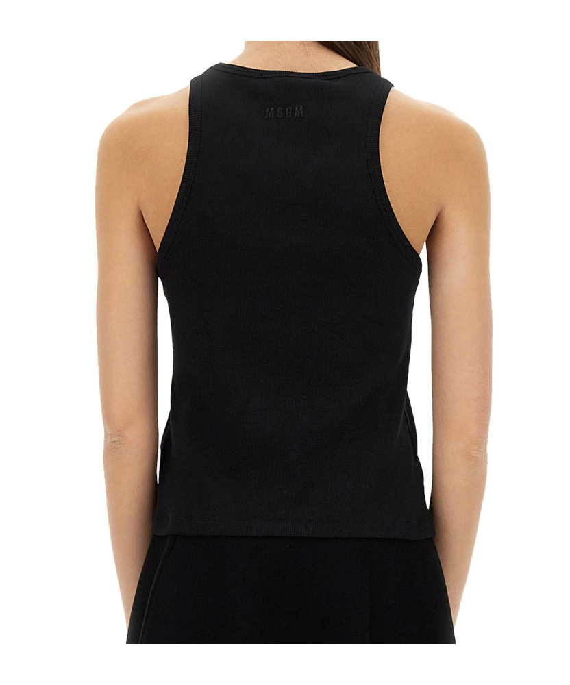Msgm Chainmail-effect Sleeveless Tank Top
