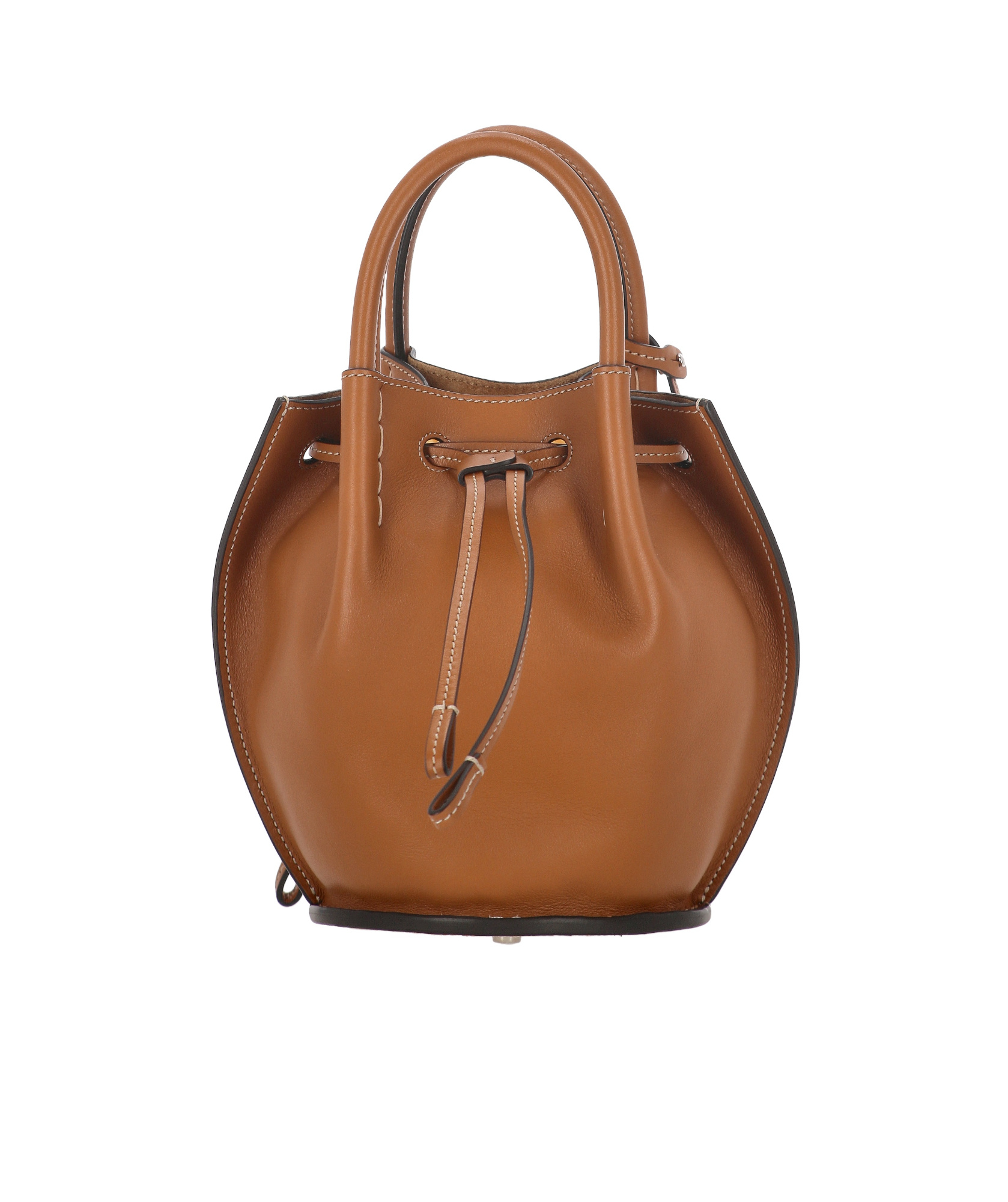 Tod's Mini Buz Leather Bucket Bag In Brown