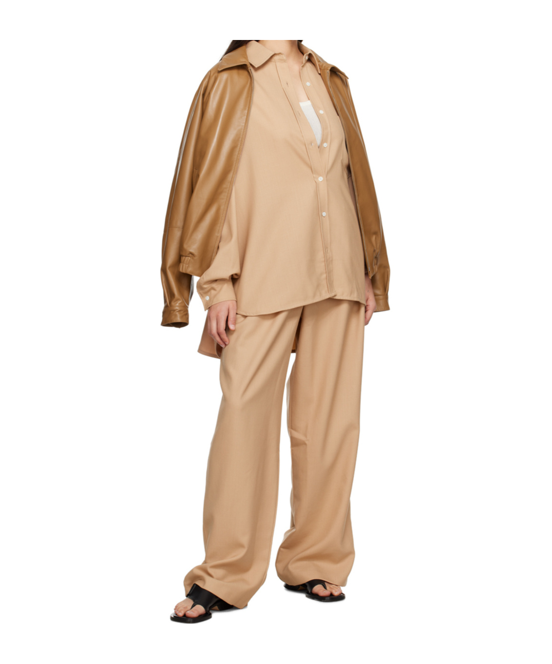 THE FRANKIE SHOP TANSY PLEATED TROUSERS