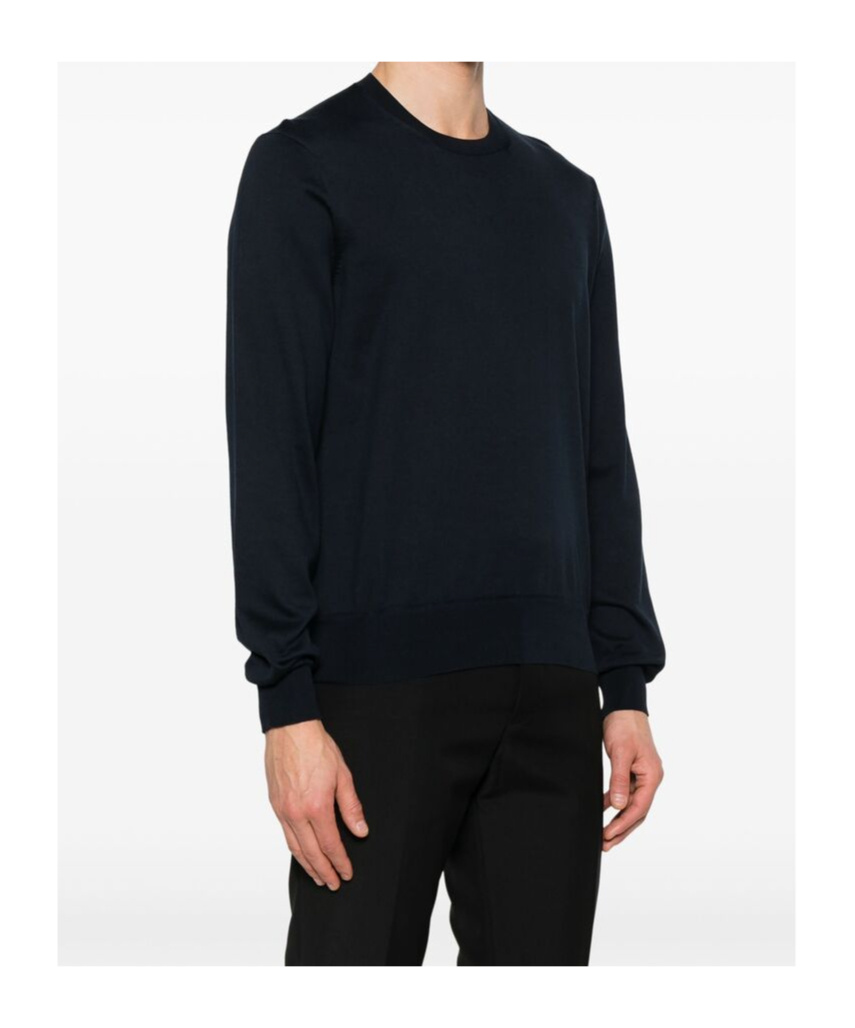 Tom Ford Round-neck Cashmere Sweater In Black