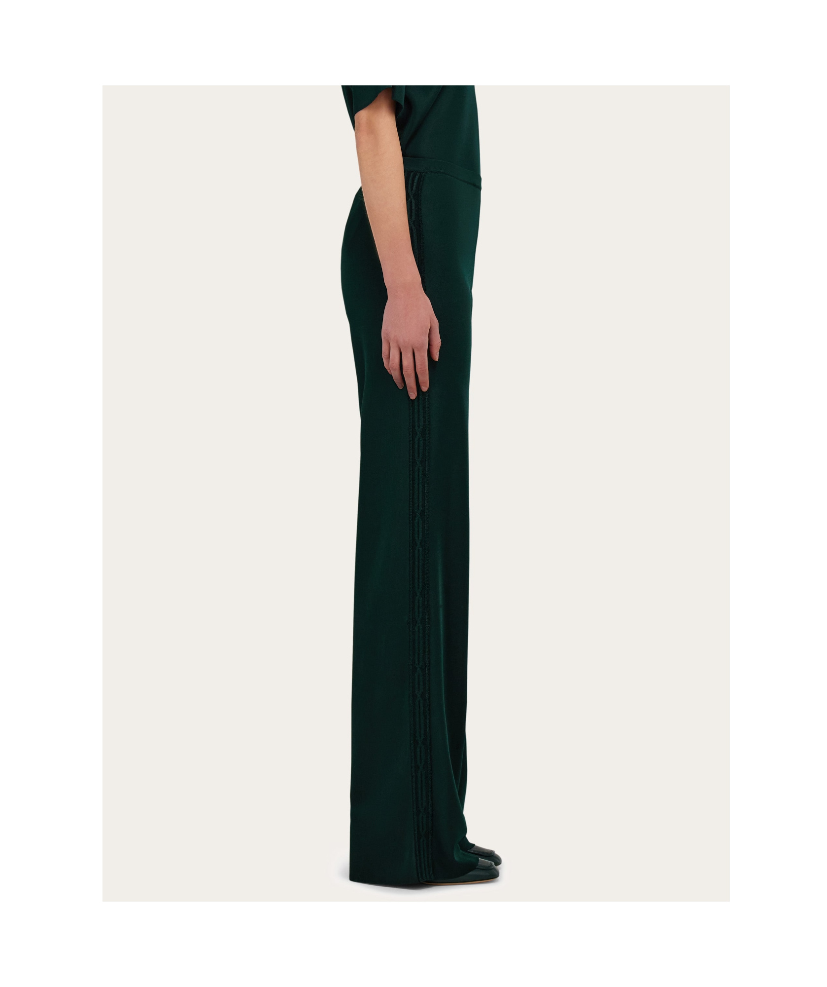 Ferragamo Knitted Palazzo Trouser