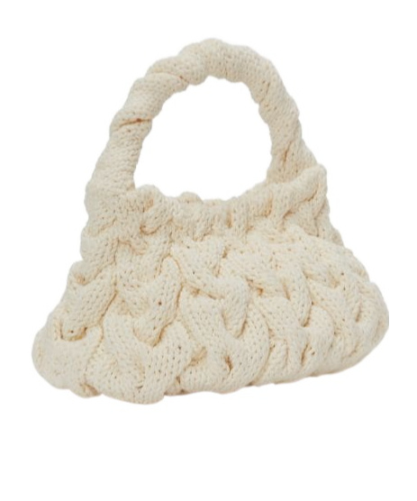 Jw Anderson J. W. Anderson Cable Knit Bag In Nude