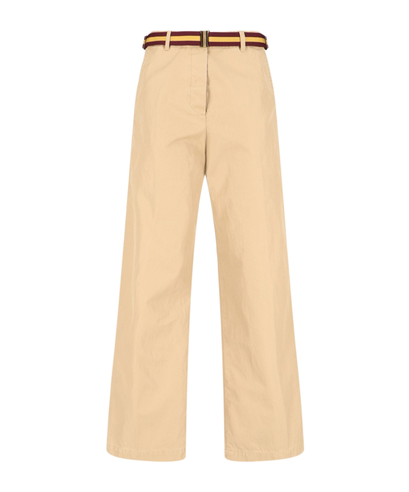 Dries Van Noten Belt Loop Track Pants In Nude