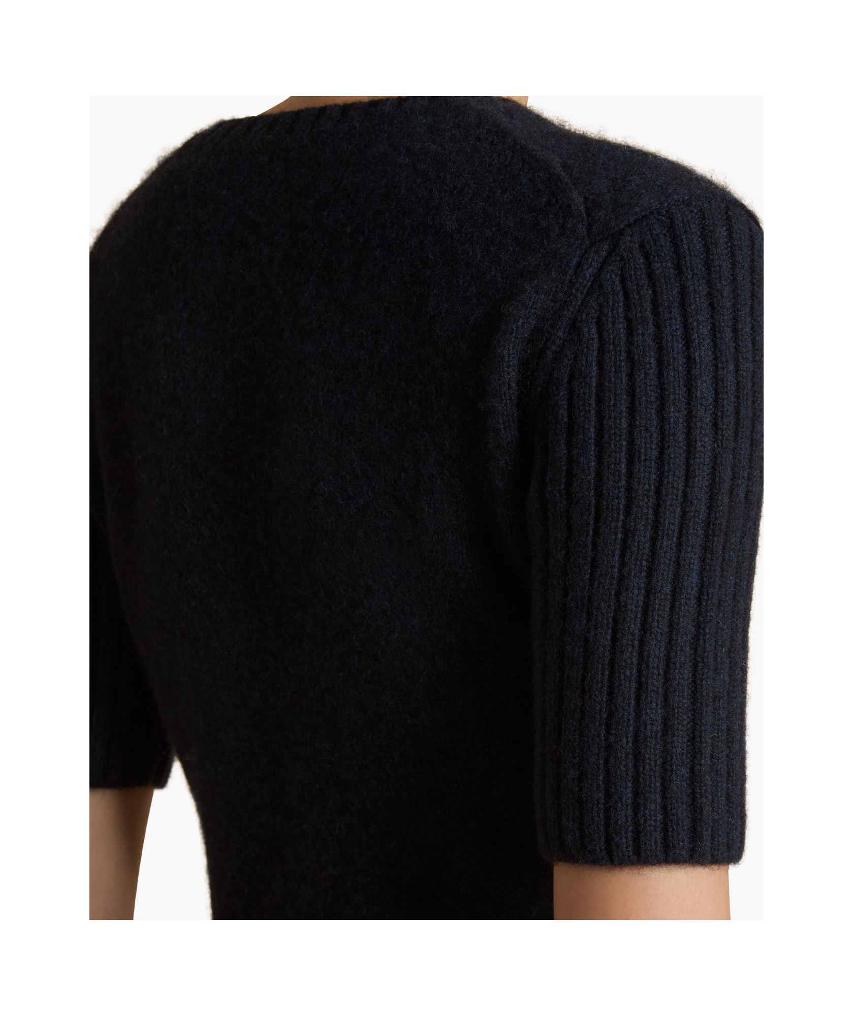 Khaite Mia Ribbed Cashmere Sweater In Black