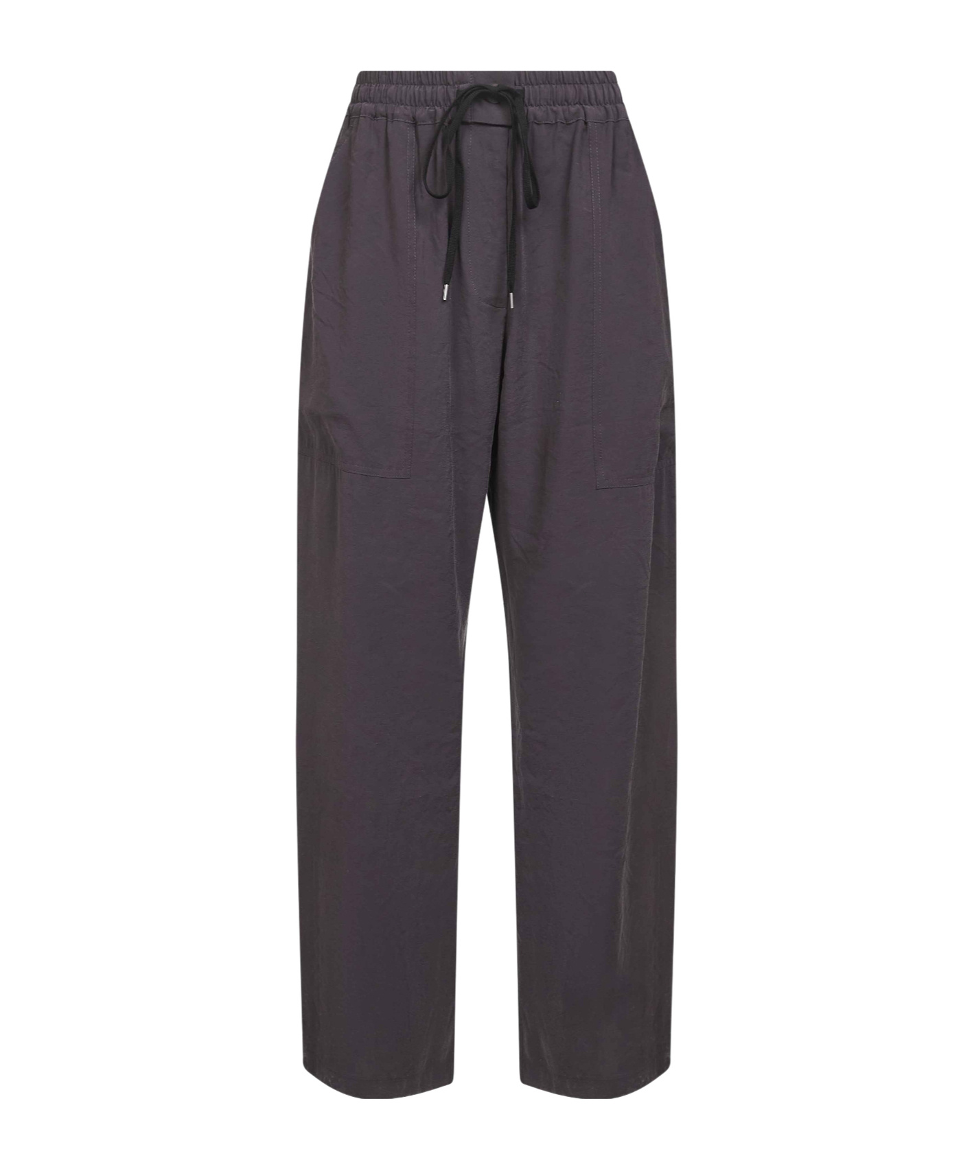 Studio Nicholson Capel Drawstring Straight-leg Trousers In Black