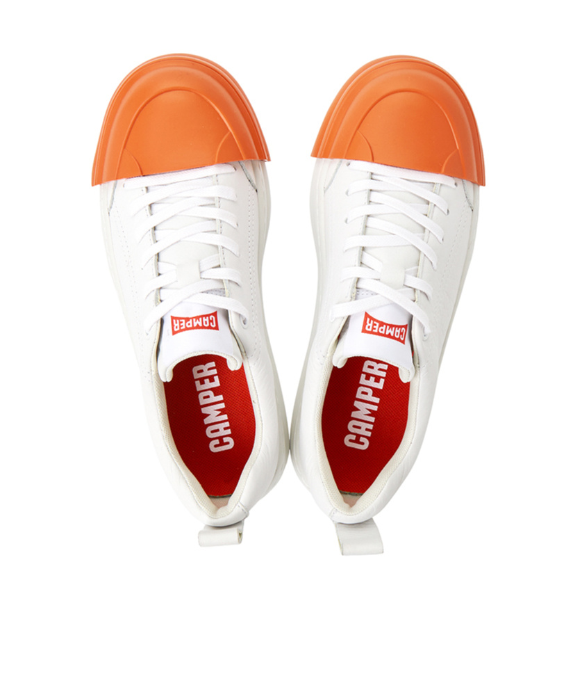 Camper Junction Runner Leather Sneakers In White
