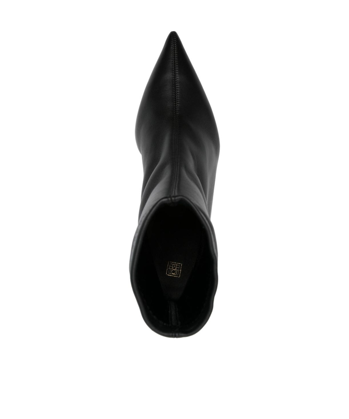 Totême Ankle High Heel Short Boots In Black