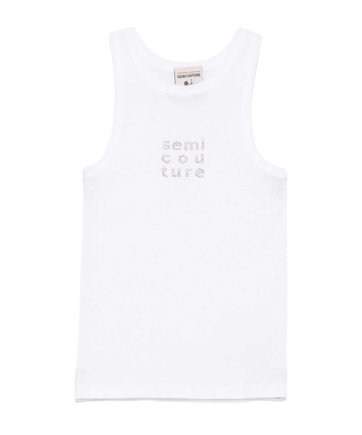 SEMICOUTURE ROUND COLLAR SLEEVELESS VEST