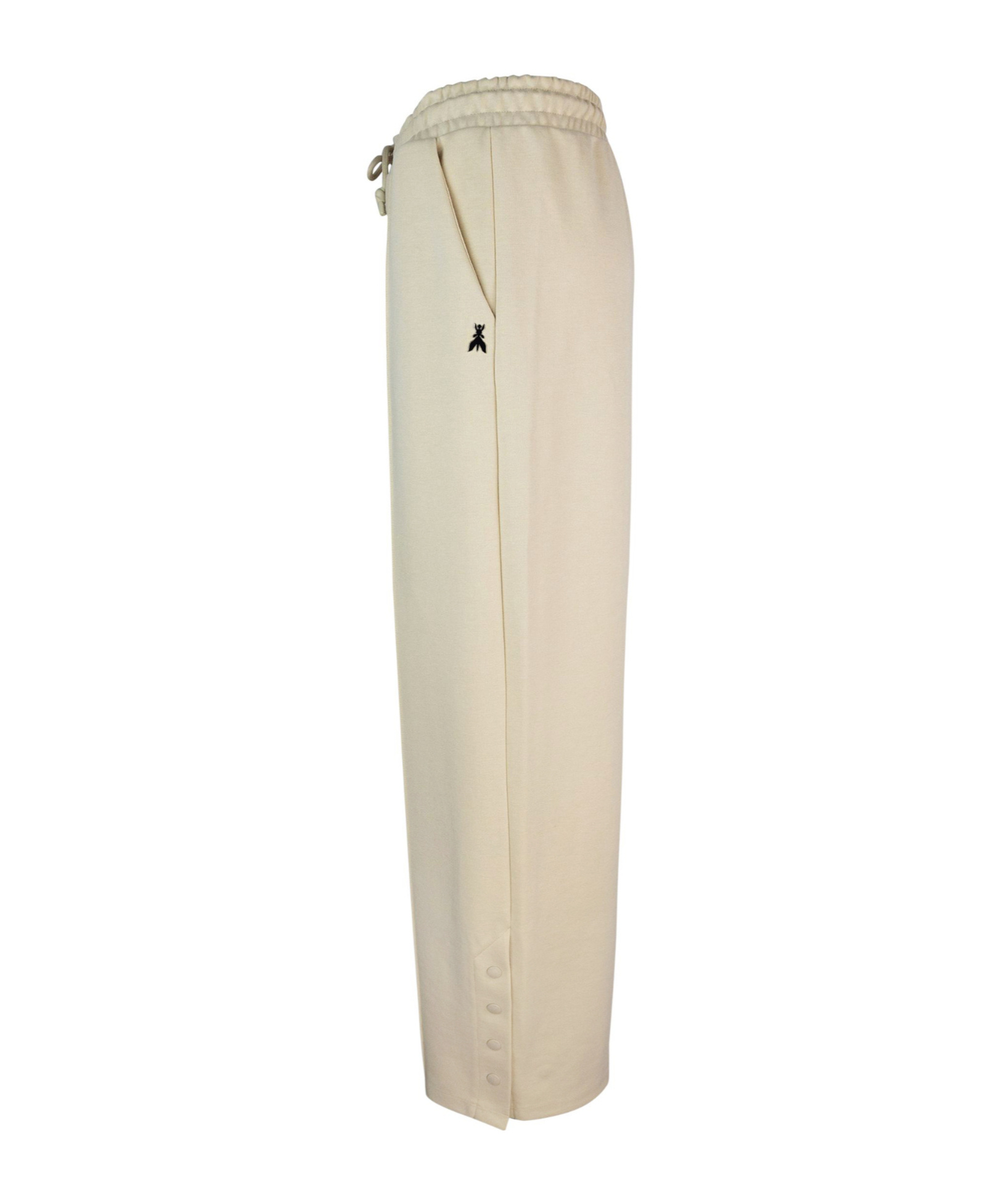 Patrizia Pepe Embossed Seam Track Pants In Neutral