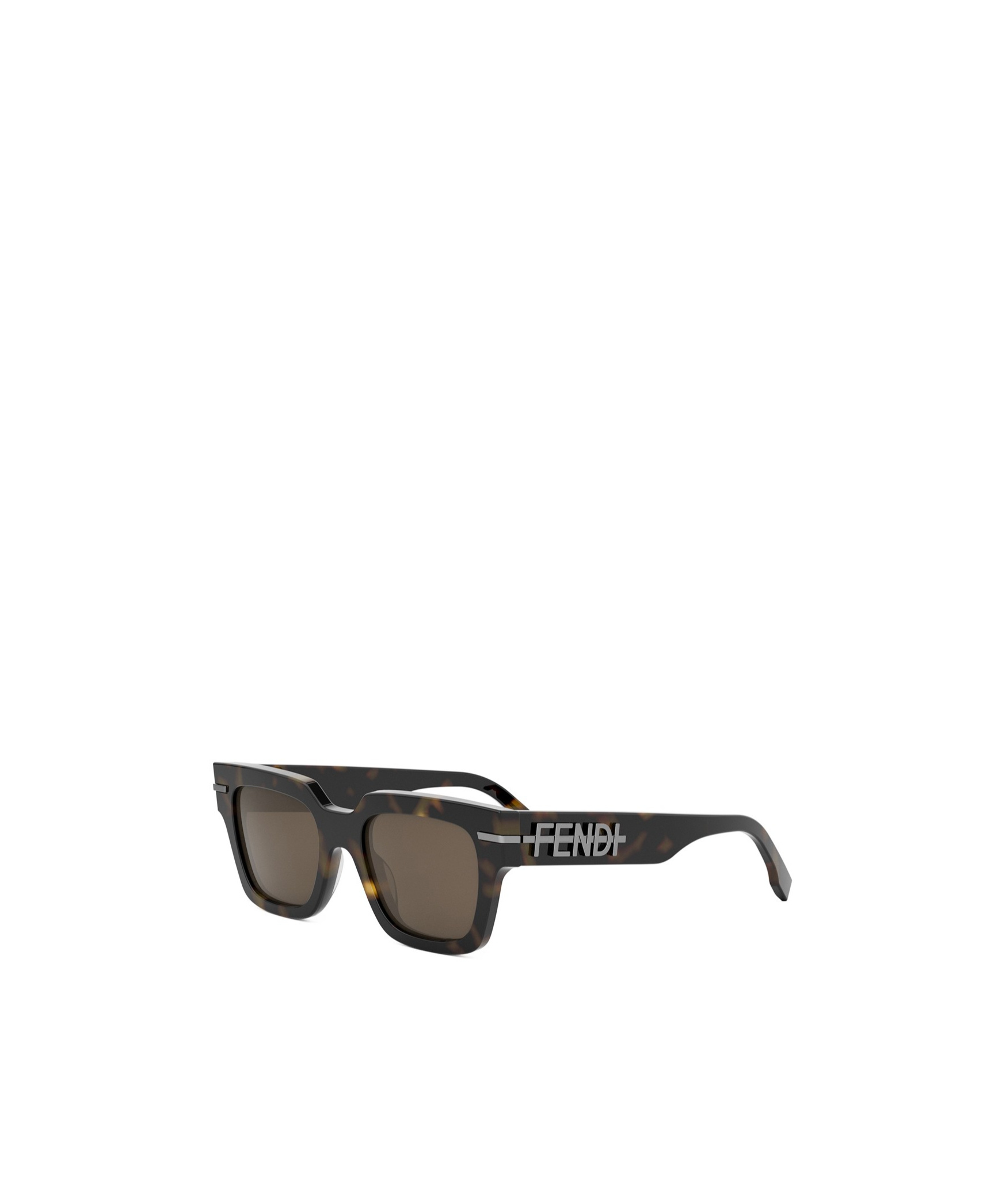 Fendi Geometric Sunglasses In Green