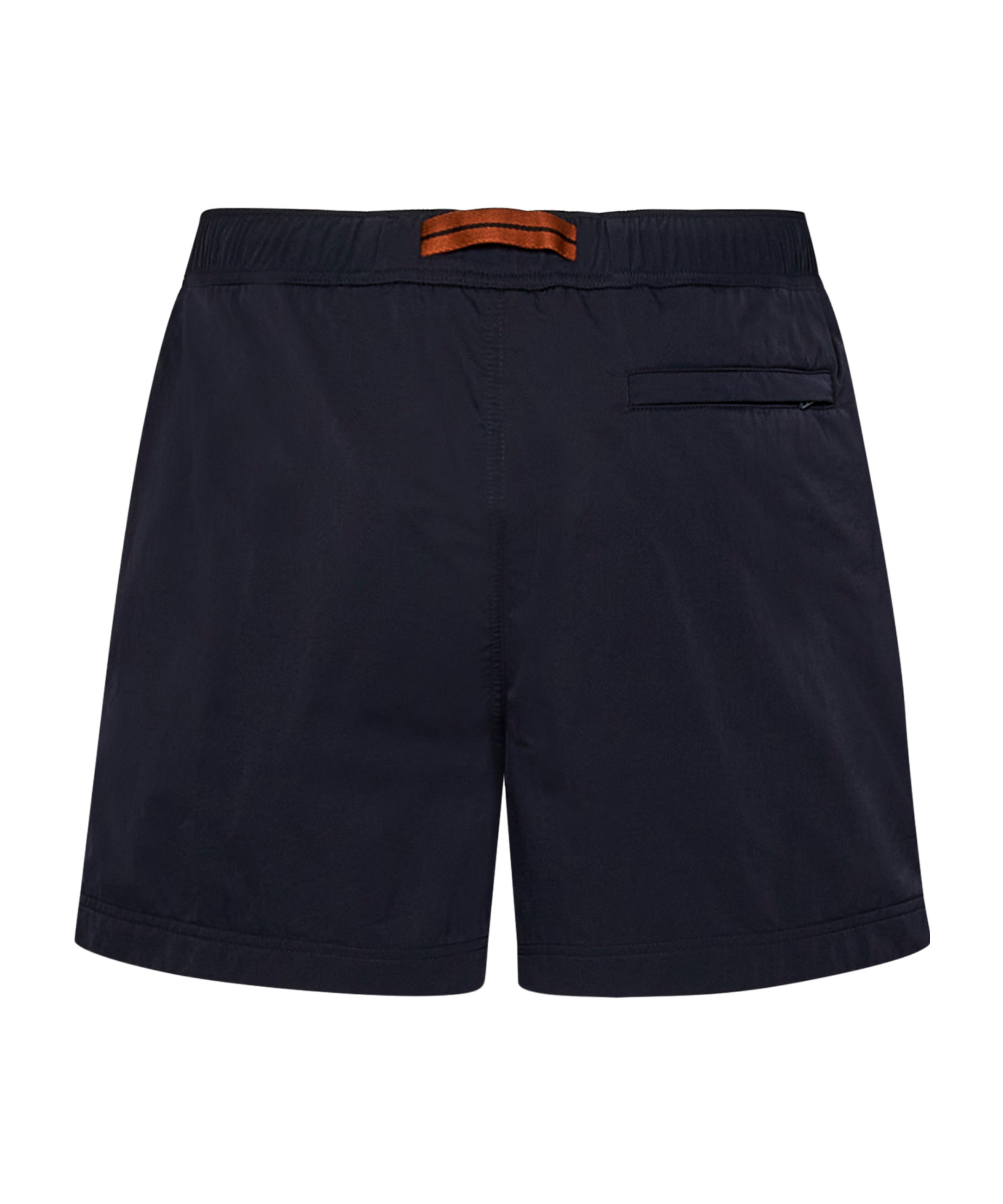 Zegna Midnight Blue Nylon Swim Shorts In Black
