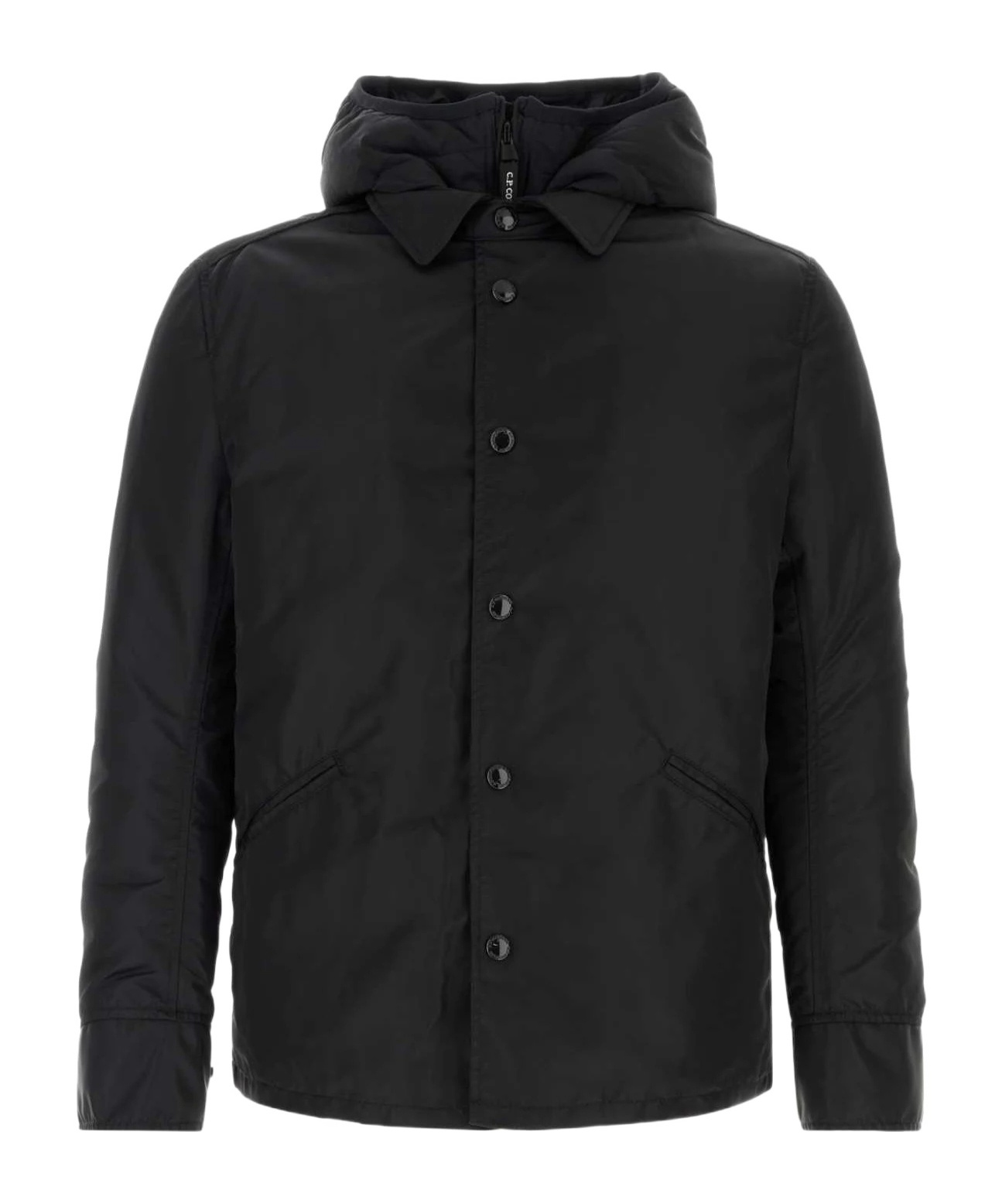 Junya Watanabe Long-sleeved Hooded Jacket In Black