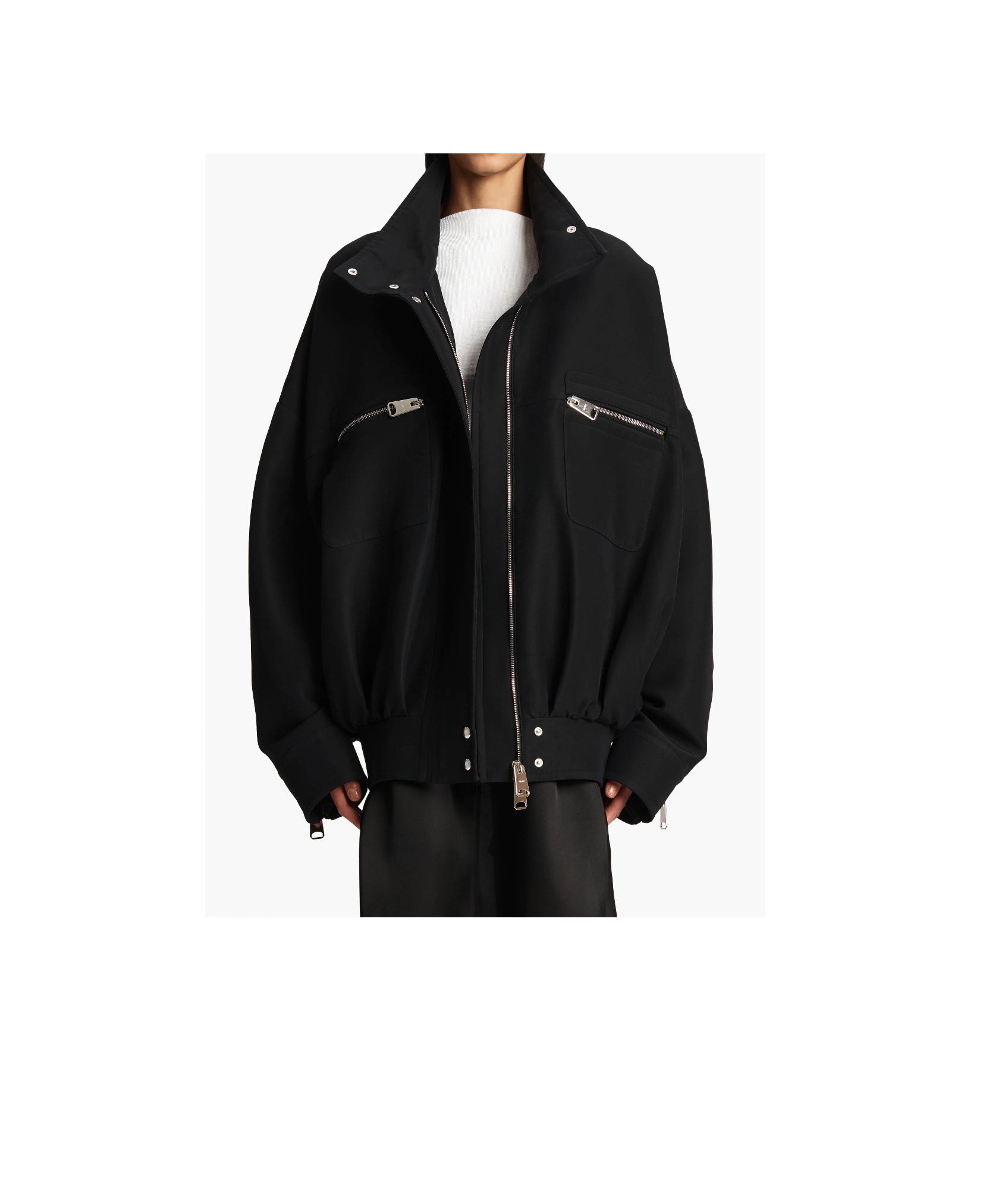 Khaite Ayman Bomber Jacket In Black