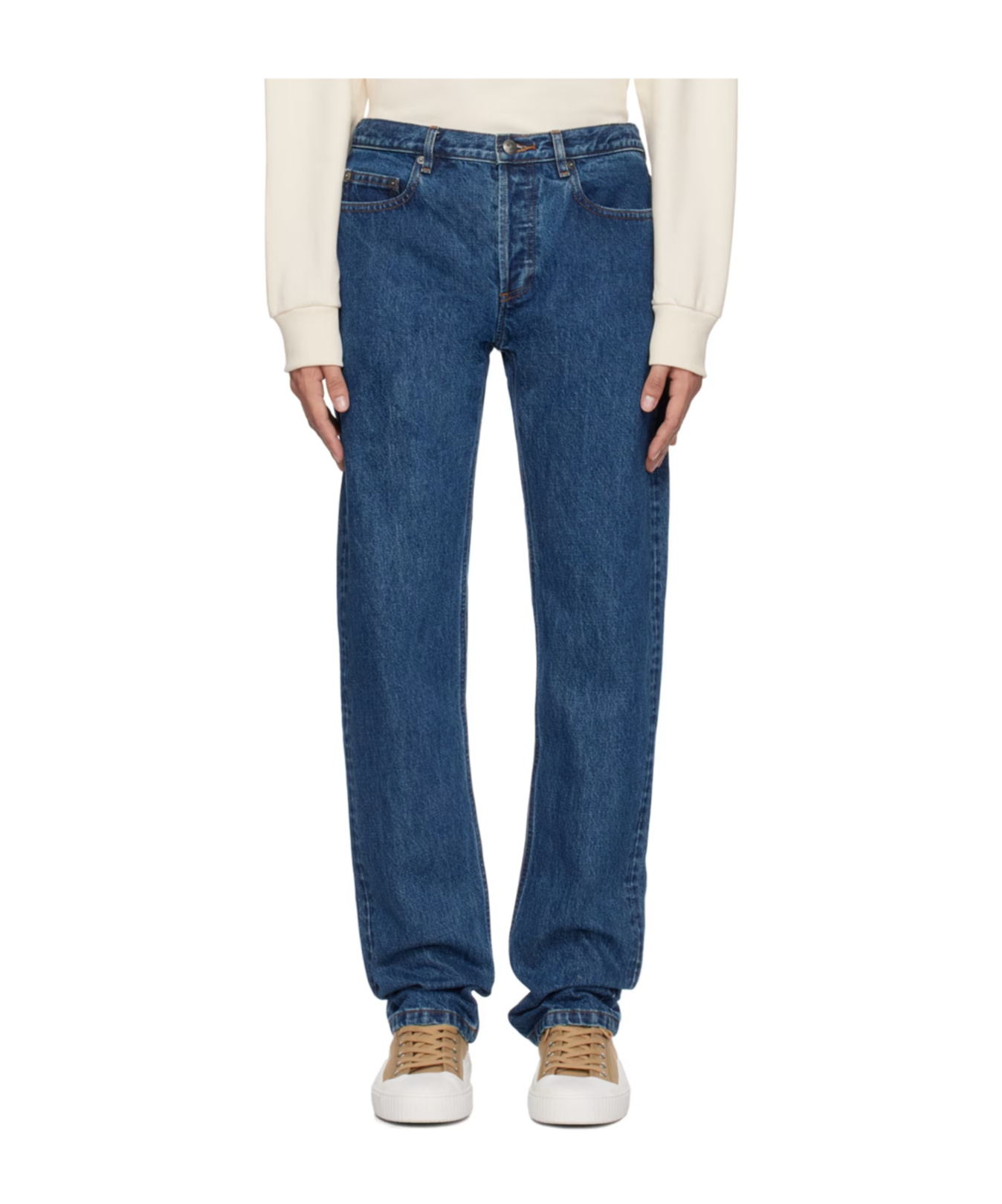 Apc Indigo New Standard Jeans In Blue